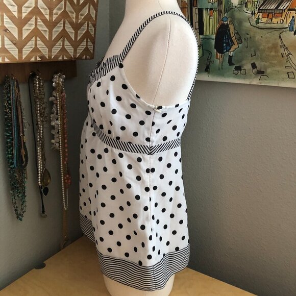 Ann Taylor LOFT Polka Dot & Stripes Camisole - Picture 6 of 8